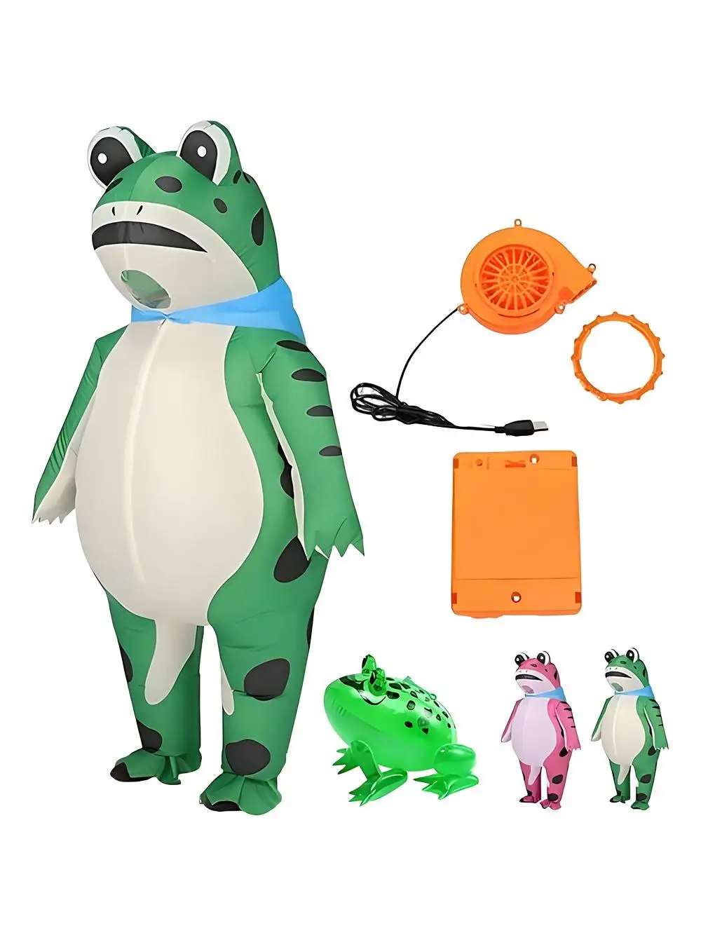 

Inflatable Frog Costume Doll Adult Cute Full-Body Frog Role-Playing Party Halloween Polyester Chinese Production Summer 2026