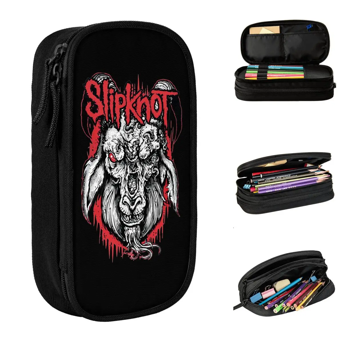 World Rock Of The Slp S-Slipknots Pencil Cases Pen Holder Bags Girl Boy Big Capacity Students School Gift Pencilcases