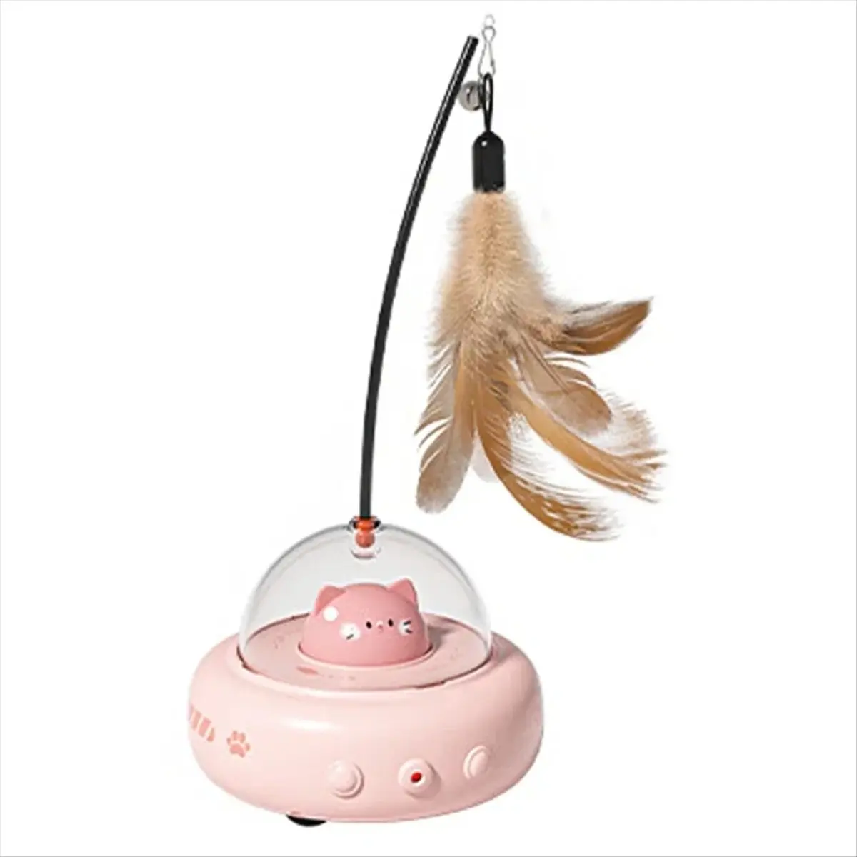 Electric Cat Interactive Toy Pet Toys with Cat Teaser Wand Rechargeable Electric Sensing Pet Toys for