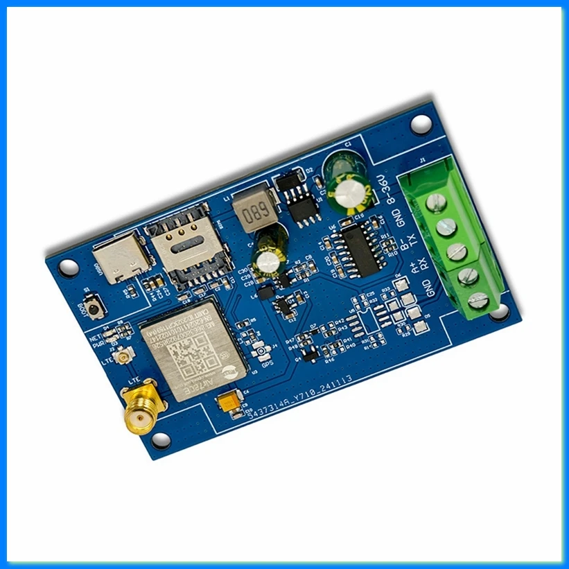 Air780E 4G to RS232 Module Data Transmission DTU Module USB5V/DC8-36V Support AT Firmware and LUATOS Development-A32R