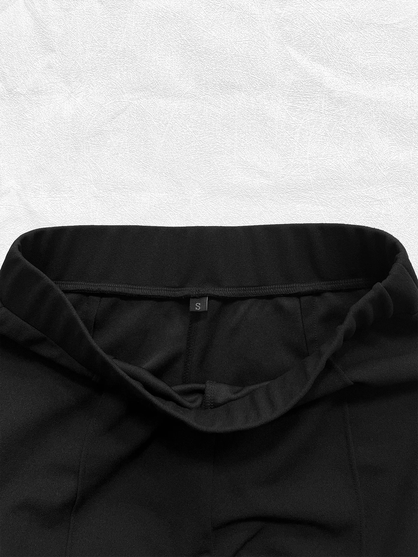 Pantalones lisos de cintura alta con pierna acampanada para mujer, pantalones informales cómodos con parte inferior acampanada para uso diario, parte inferior de mujer para todas las estaciones