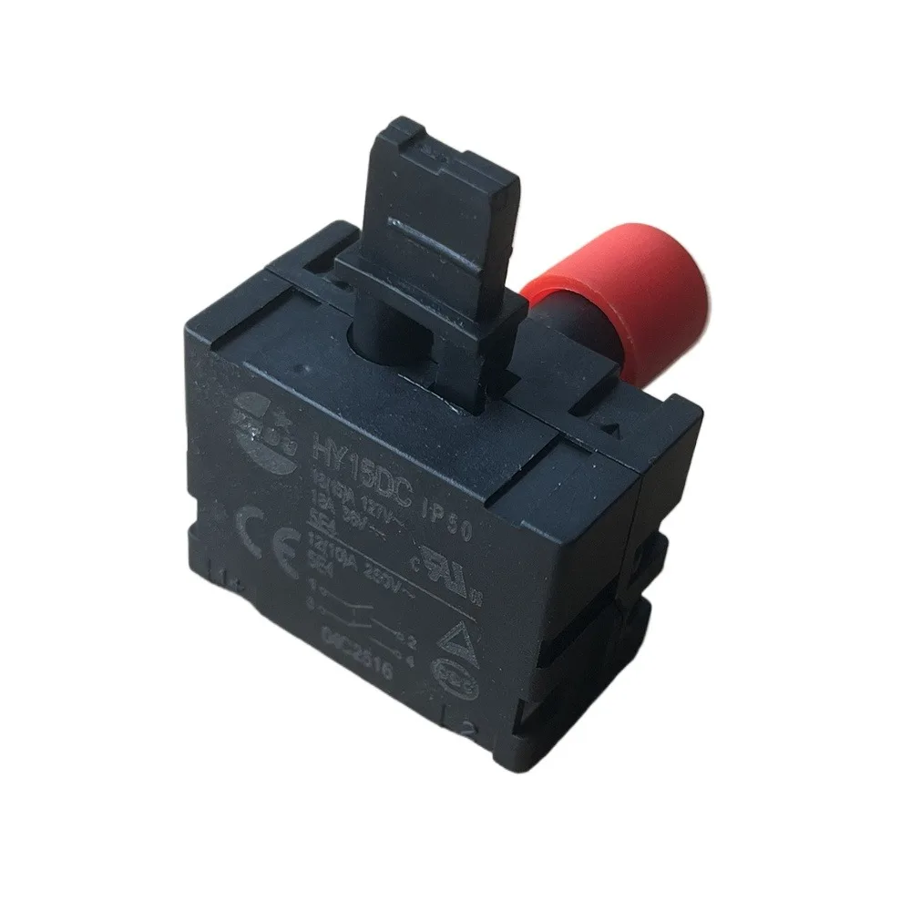 KEDU HY15DC (ON)-OFF Self-Lock Pushbutton Switch IP50 2 Normally Open