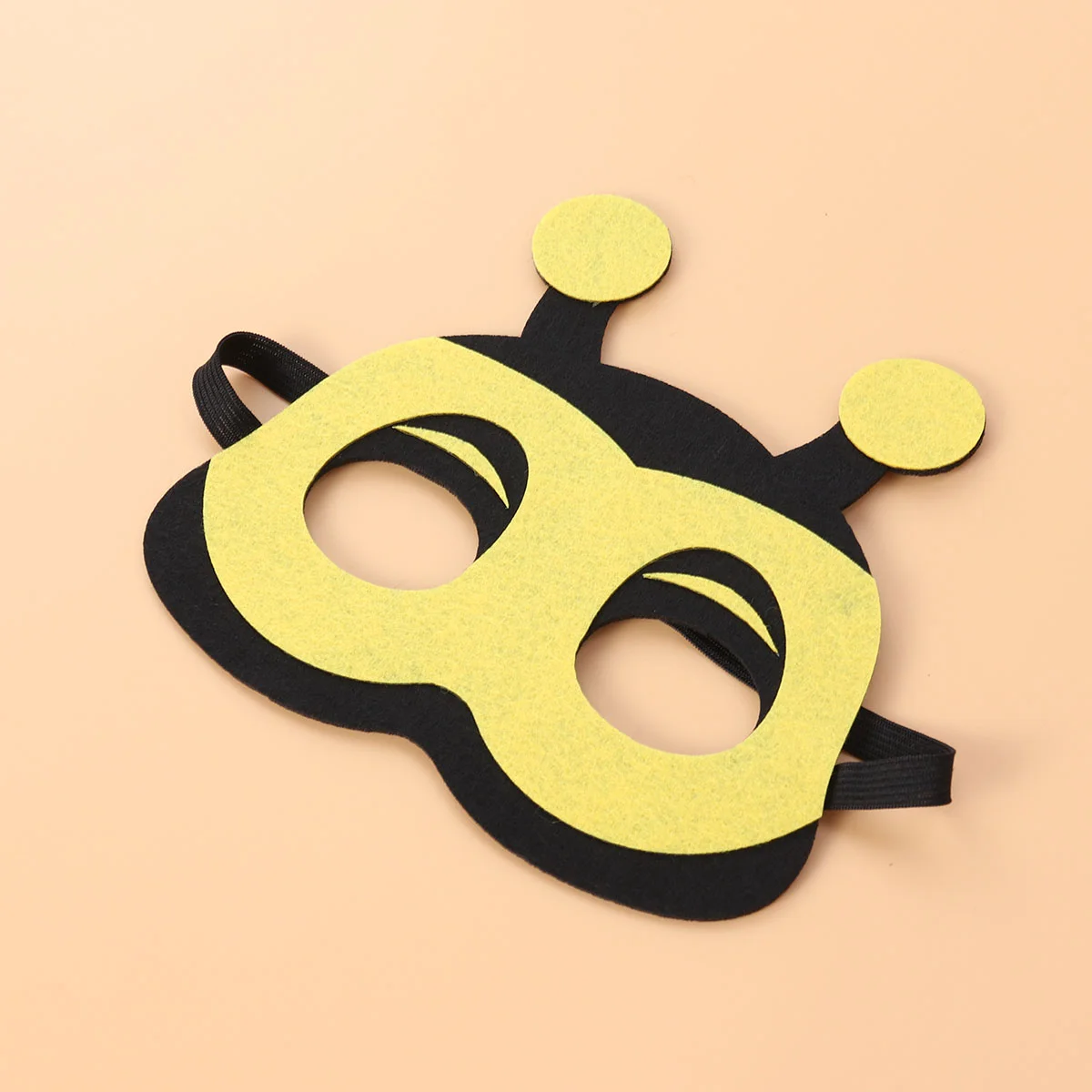 Cartoon Animal Masks Half-face Eye Masks Cosplay Costume Supplies Party Favors for Kids Boys Girls (Bee)