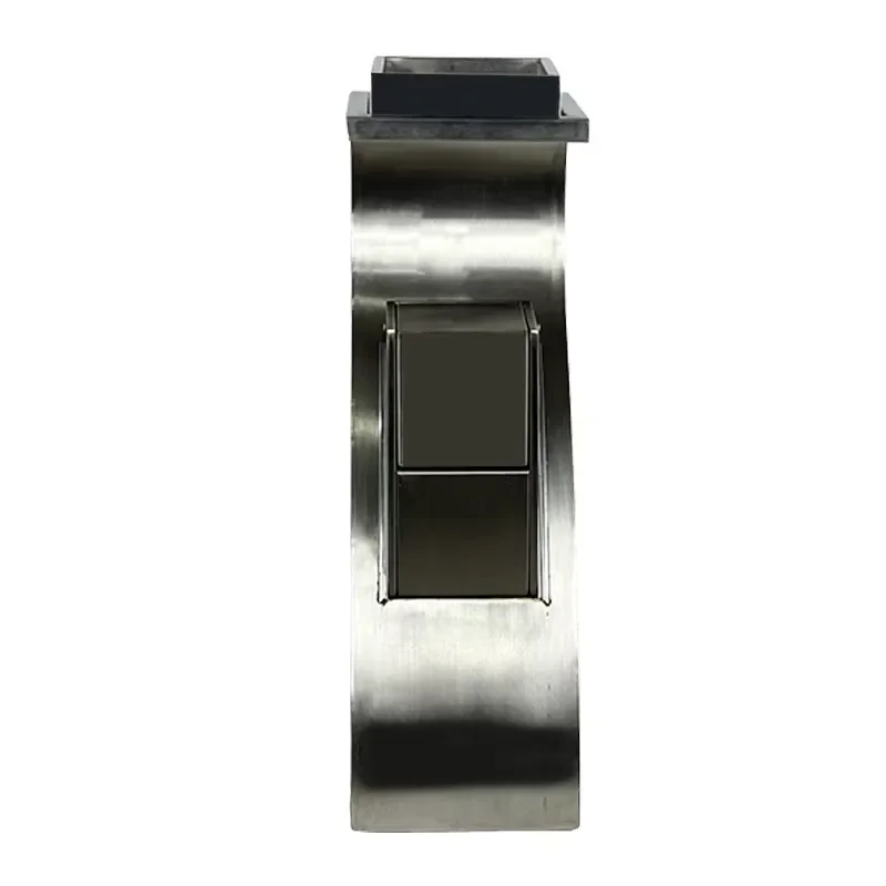 Custom Stainless Steel Outdoor Trash Can with Ashtray for Municipal Street Shopping Mall Public Area Waste Bin Durable Design