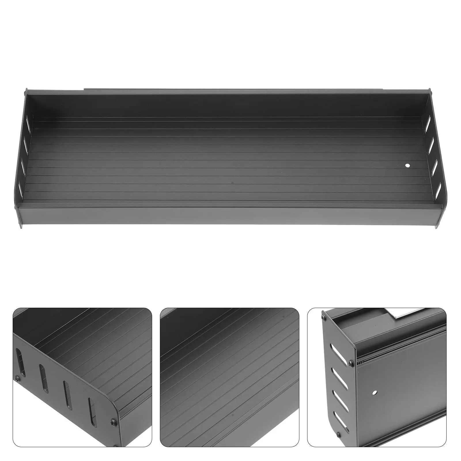 

Wall Mount Spice Organizer Kitchen Seasoning Aluminum Storage Shelf Household Rack For Wall Multi-Function Spice Rack Strong