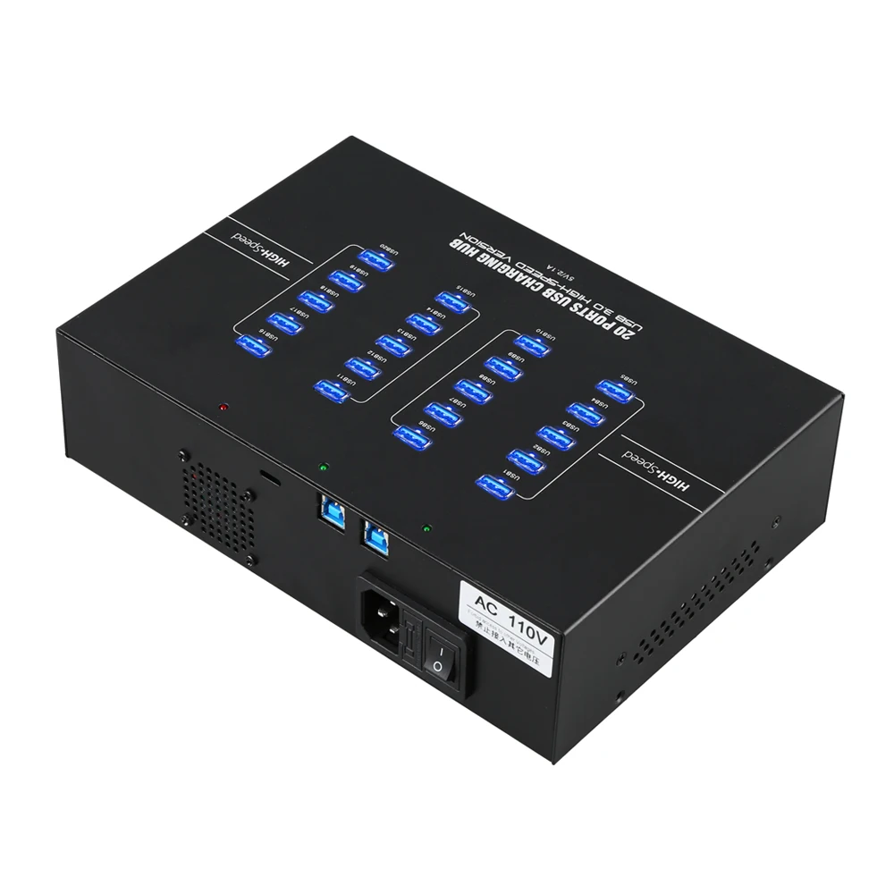 Sipolar Industrial A-223 20/40/60 Multi Port USB 3.0 Hub 20 Ports USB Charger Multiport for Laptop Refurbished