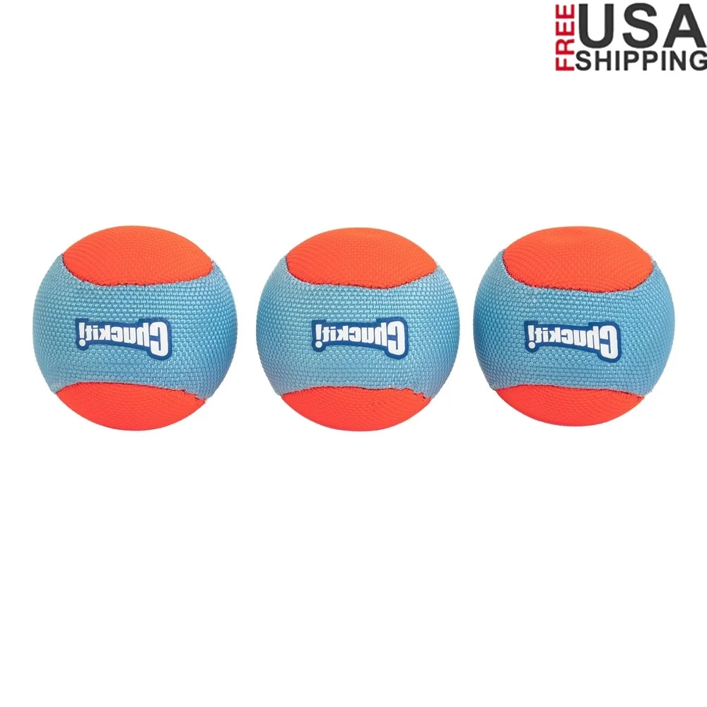 

Amphibious Fetch Balls Waterproof Dog Toy Pack of 3 Interactive Durable Floating Medium Sized Dogs
