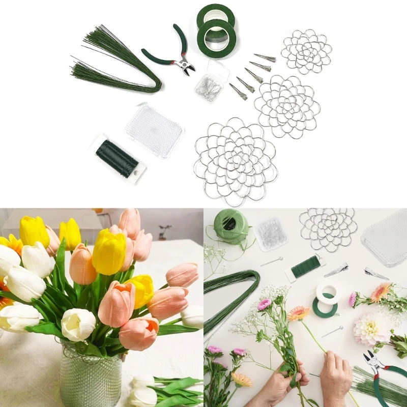 

Flower Arrangement Supplies for Beginners Including Flower Arrangement Holder Flower Frogs Flower Wire Cutter Needle