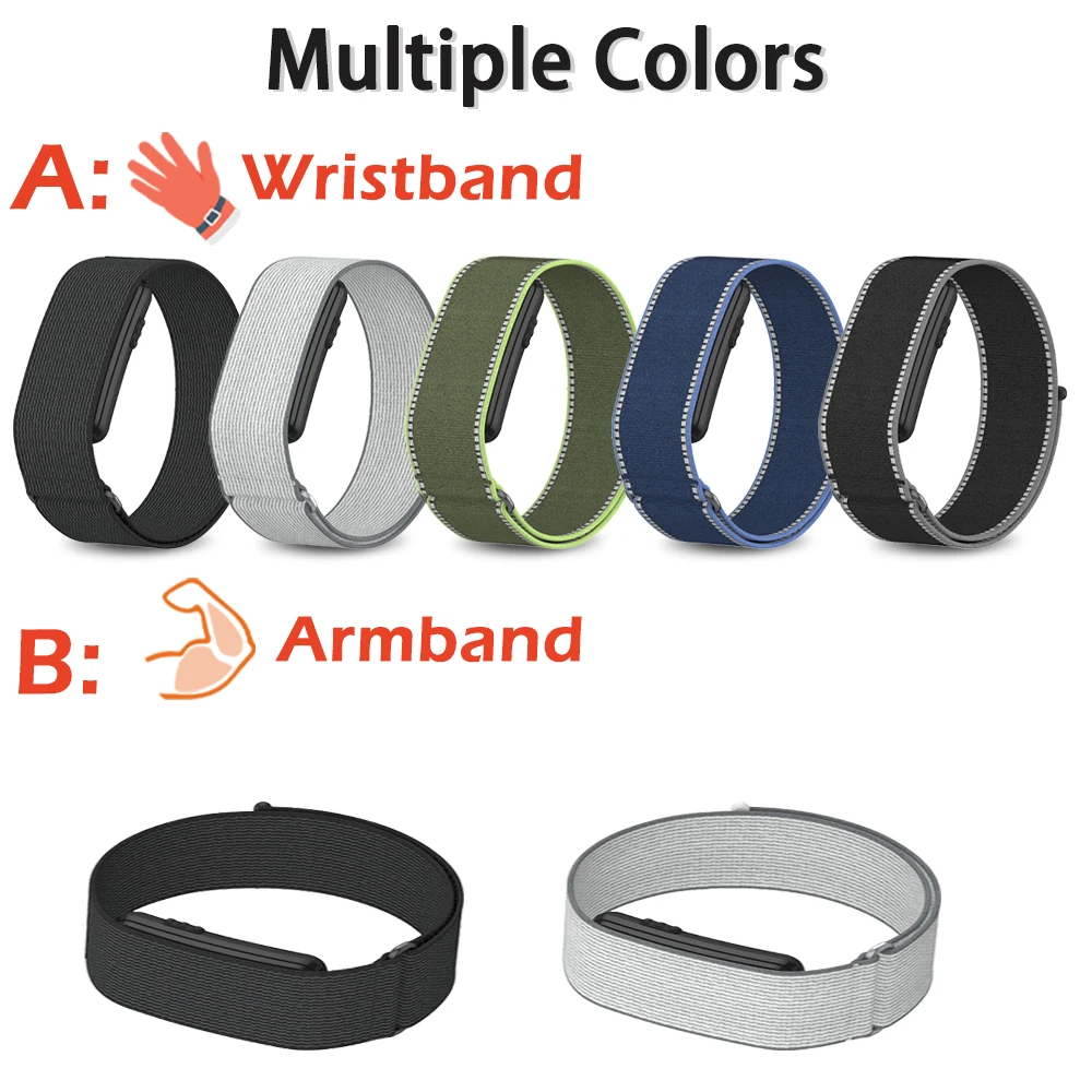 Nylon Loop Strap for Garmin CIRQA Smart Band Wristband Soft Lightweight Adjustable Sports Elastic Armband for Garmin Cirqa Band