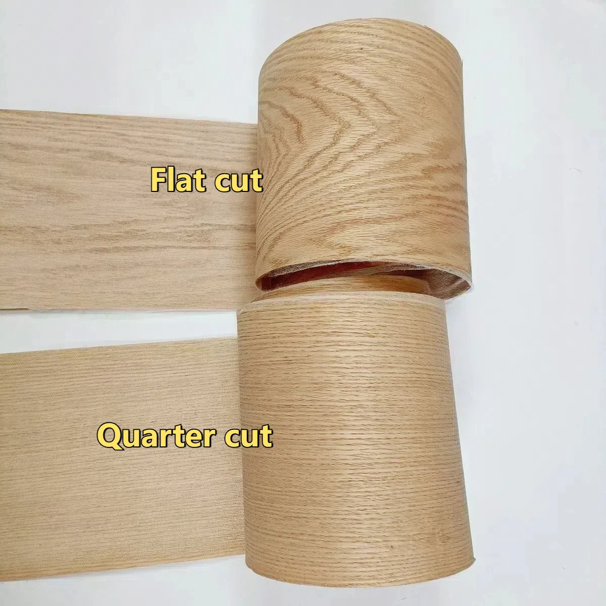 لوح قشرة خشب البلوط الأحمر الملتصق مسبقًا مقاس 8.5 بوصة، مكواة لاصقة تذوب ساخنة لمكبر صوت خزانة تجديد الأثاث، ركيزة غير منتظمة