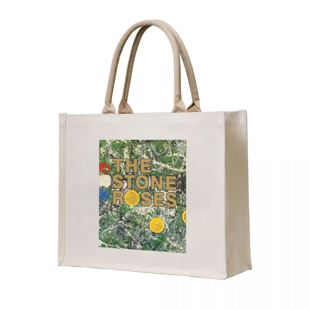 

the three yellow Tote Bag custom fabric bag reusable grocery bags Women's handbag woman shopping bag