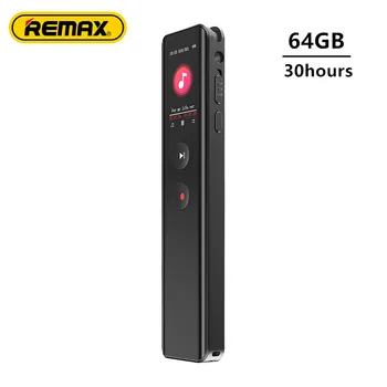 Remax Multimedia Ditigal Voice Recorder 64GB Clear Sound Noise Reduction 30 Hours Mp3/WAV Function