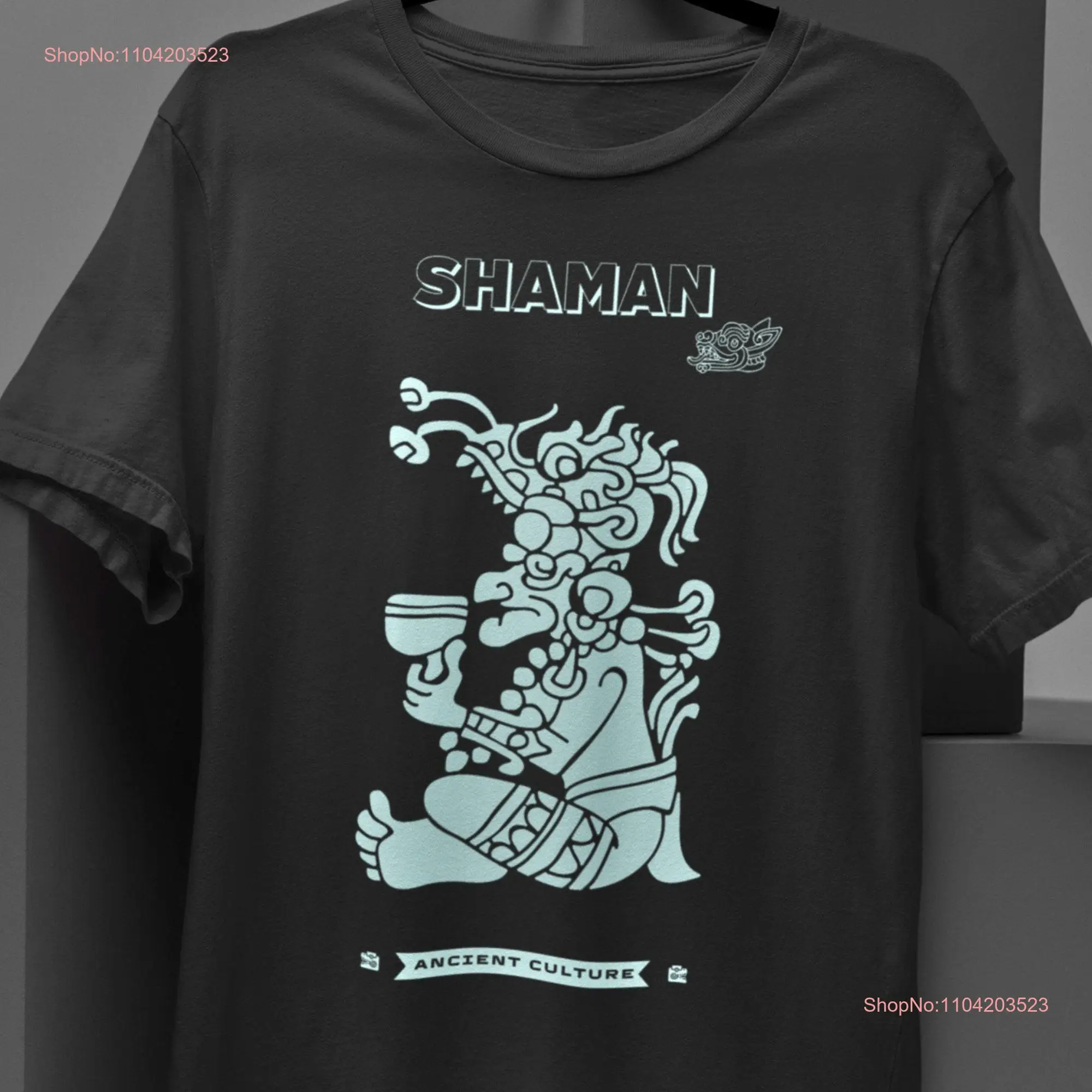 Mesoamerican Shaman T shirt Immerse yourself in the mystique of ancient Mayan culture long or short sleeves