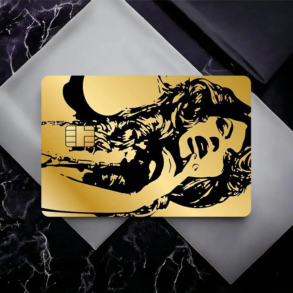 Fashion H-Hysteric Glamour Credit Card Skin Stickers for Bank Card Bus Metro Card Sticker Waterproof Gift