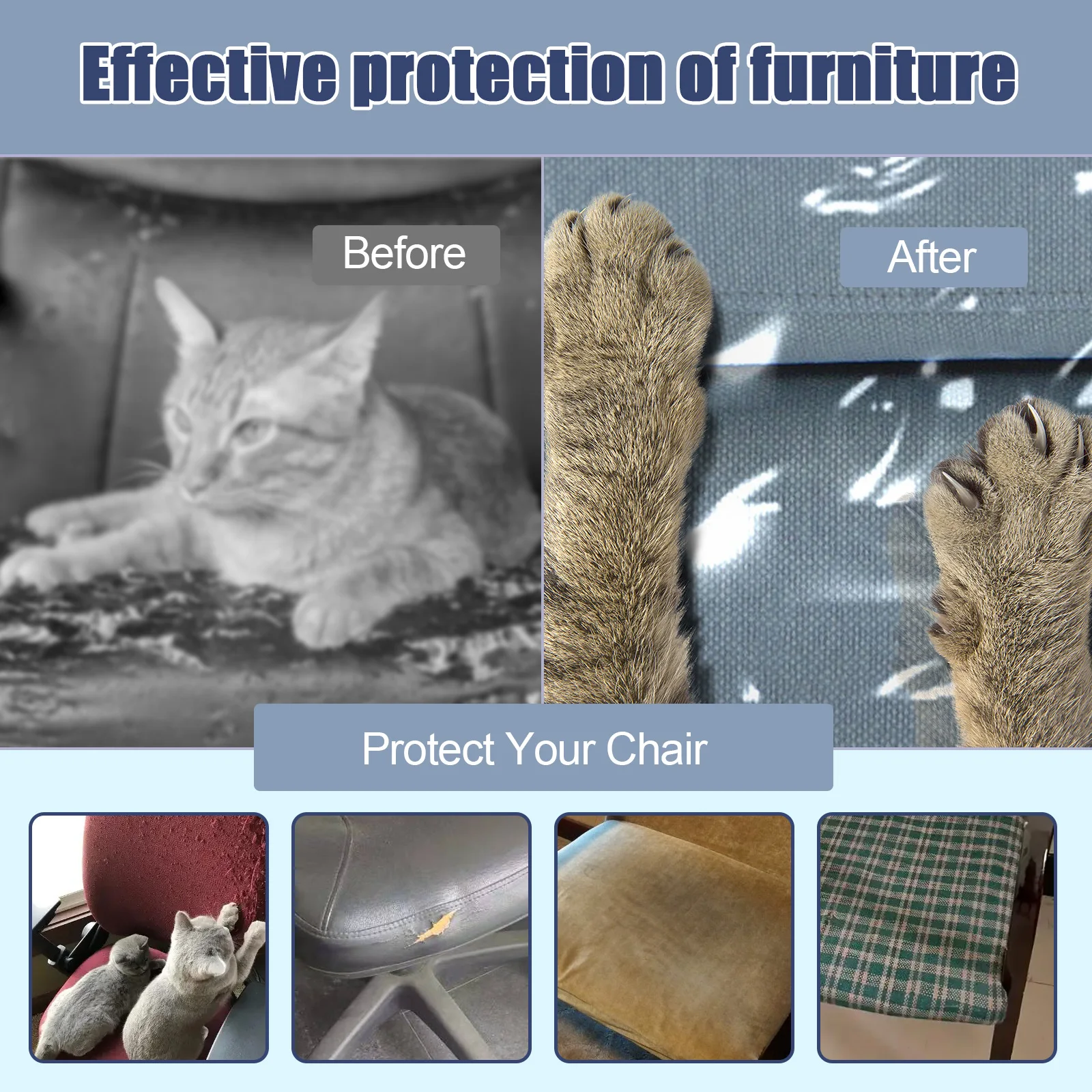 2Pcs Clear Dining Chair Cover Waterproof PVC Seat Chair Protector Short/Long Single Seat Dust Cover for Home Kitchen Bedroom