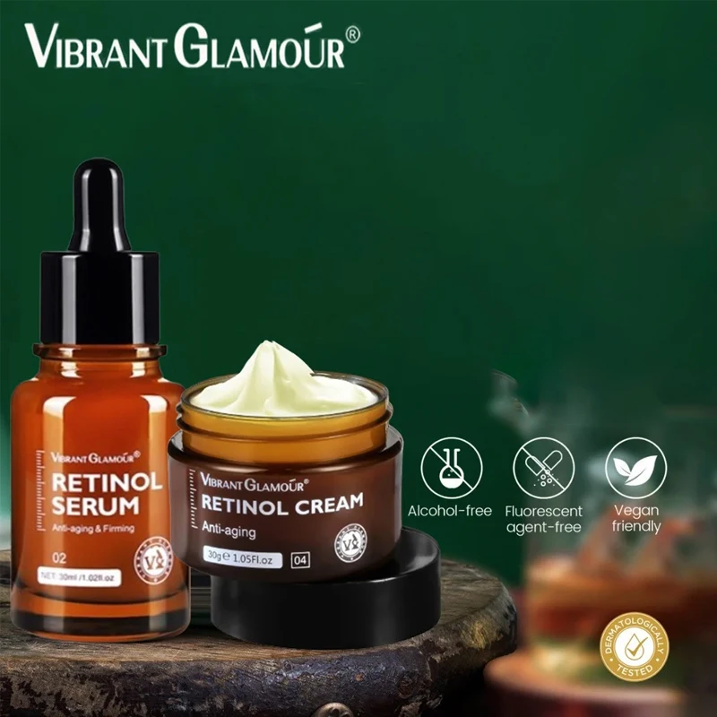 

VIBRANT GLAMOUR Retinol Cream Retinol Serum Set 2PCS