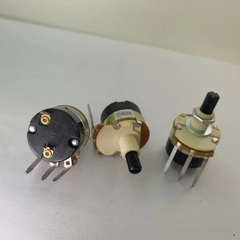 Original new 100% F-24KSU2 B500K 20MM round rolling shaft long fot 138 Type potentiometer with switch