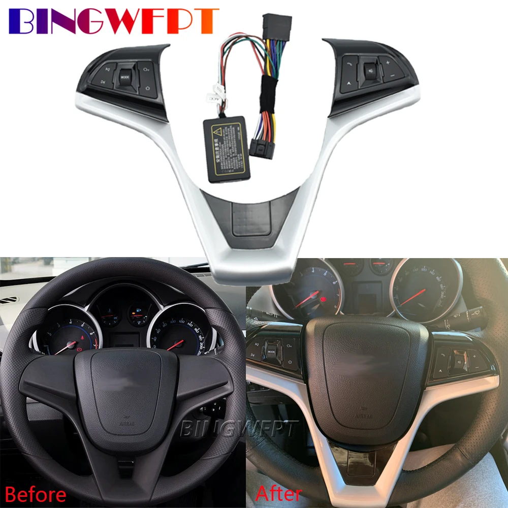 NEW Steering Wheel Buttons Switch For Chevrolet Cruze 2009 2010 2011 2012 2013 2014 year Volume Phone Gps Function Switch Panel