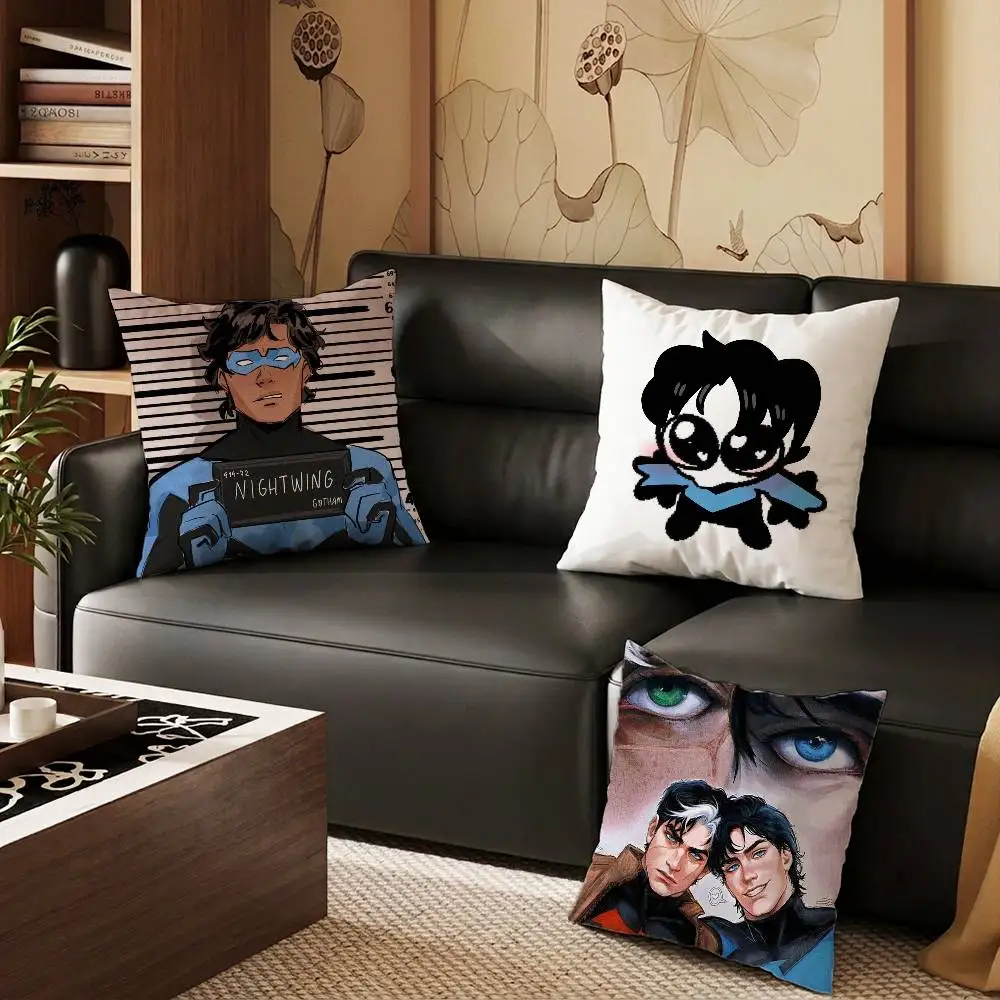 Cute D-Dick Grayson Pillow Case Pillow Case Living Room Sofa Cushion Cover Suitable For Home Bedroom Room Decoration