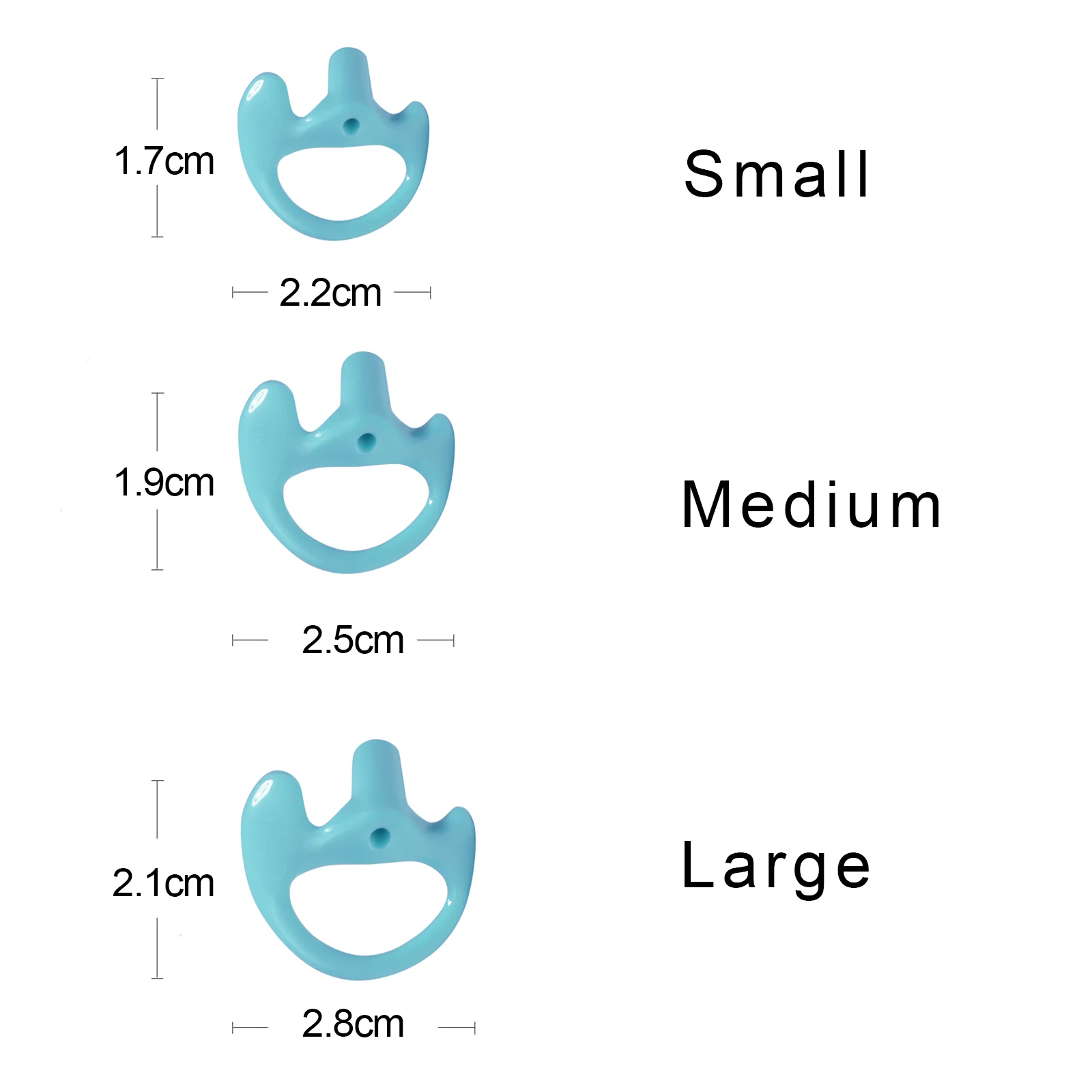 귀 몰드 교체 소프트 실리콘 이어 피어 삽입 이어몰드 양방향 라디오 어쿠스틱 코일 튜브 이어폰(10쌍-미디엄 블루)