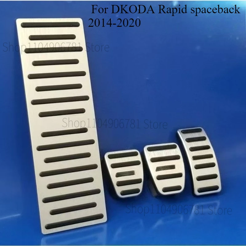 Car Foot Pedal Accelerator Brake Pedal Cover Non-Slip Pad Accessories For DKODA Rapid spaceback 2014-2020