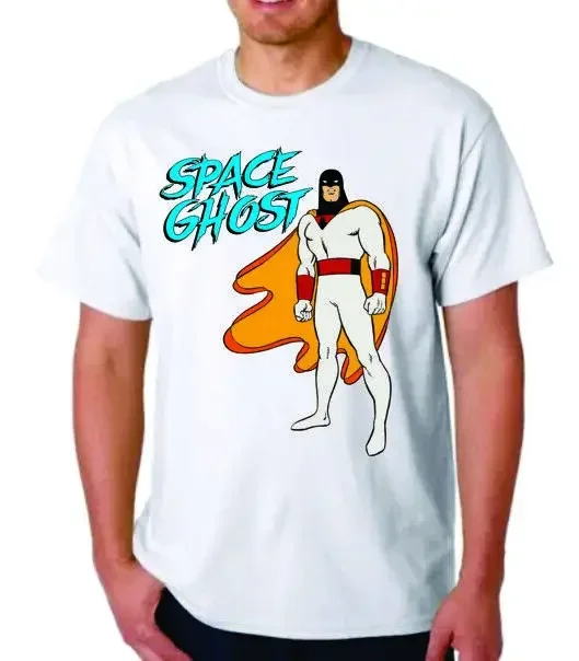 Camiseta de desenho animado Space Ghost 1966 Hanna Barbera Cereal Premium