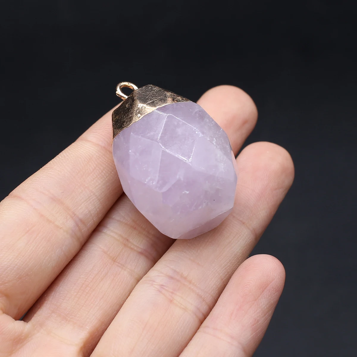 5PCS Wholesale Natural Semiprecious Stone Random Color Cylindrical Pendant Jewelry Making DIY Necklace Earrings Accessories Gift