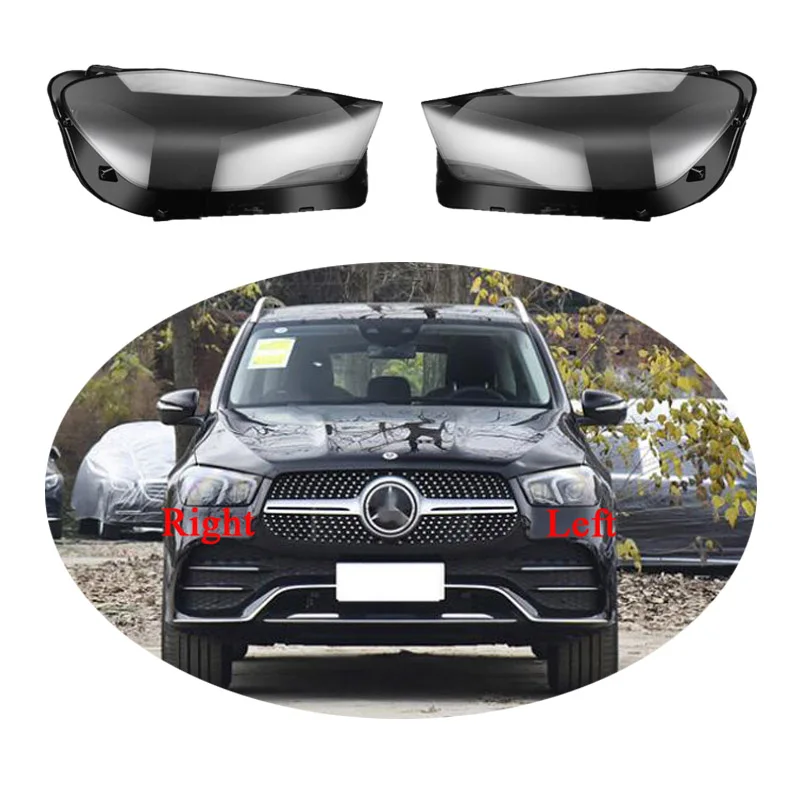 

Use For Mercedes-Benz W167 GLE300 GLE400 GLE450 2020 2021 2022 Headlights Lampshade Headlamp Lens Cover Glass Lamp Cover Shell