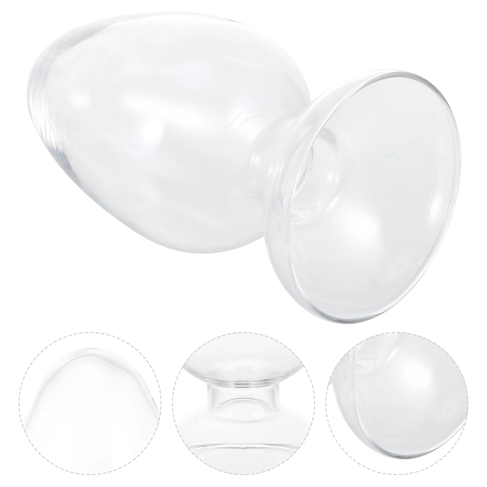 

1Pcs Transparent Glass Chicken Heart Bottle Flat Bottom Design Easy to Clean Conical Laboratory Sample Bottle for Experiment Use