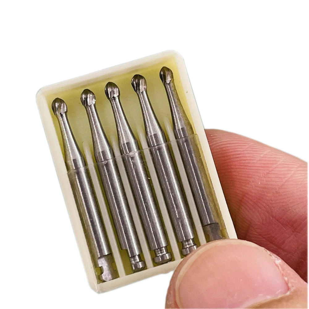 

5Pcs Dental RA #6 Round Carbide Bur for Slow Speed Latch Type #6