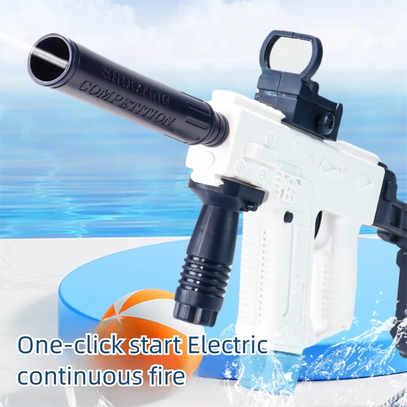Uzi – pistolet à eau électrique à feu continu à longue épée, deux Magazines, grande capacité, plage en plein air, jouets cadeaux pour garçons et filles
