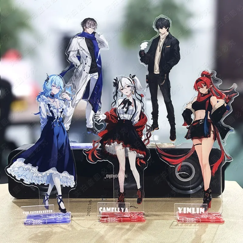 Wuthering Waves Winter Theme Acrylic Standee Rover Shorekeeper Camellya Yinlin Xiangliyao Anime Figure Desk Ornament Keychain