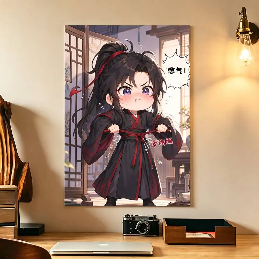 Anime Mo Dao Zu Shi Wei Wuxian Poster High Quality Dorm Living Room Aesthetic Wall Decoration Painting Stickers Gift