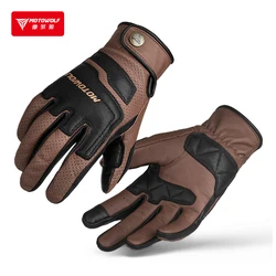 Guantes Motorcycle Gloves Leather Motocross Accesorios de Motosiklet Eldiveni Guantes Motociclista Hombre Enduro Gant Moto BMX