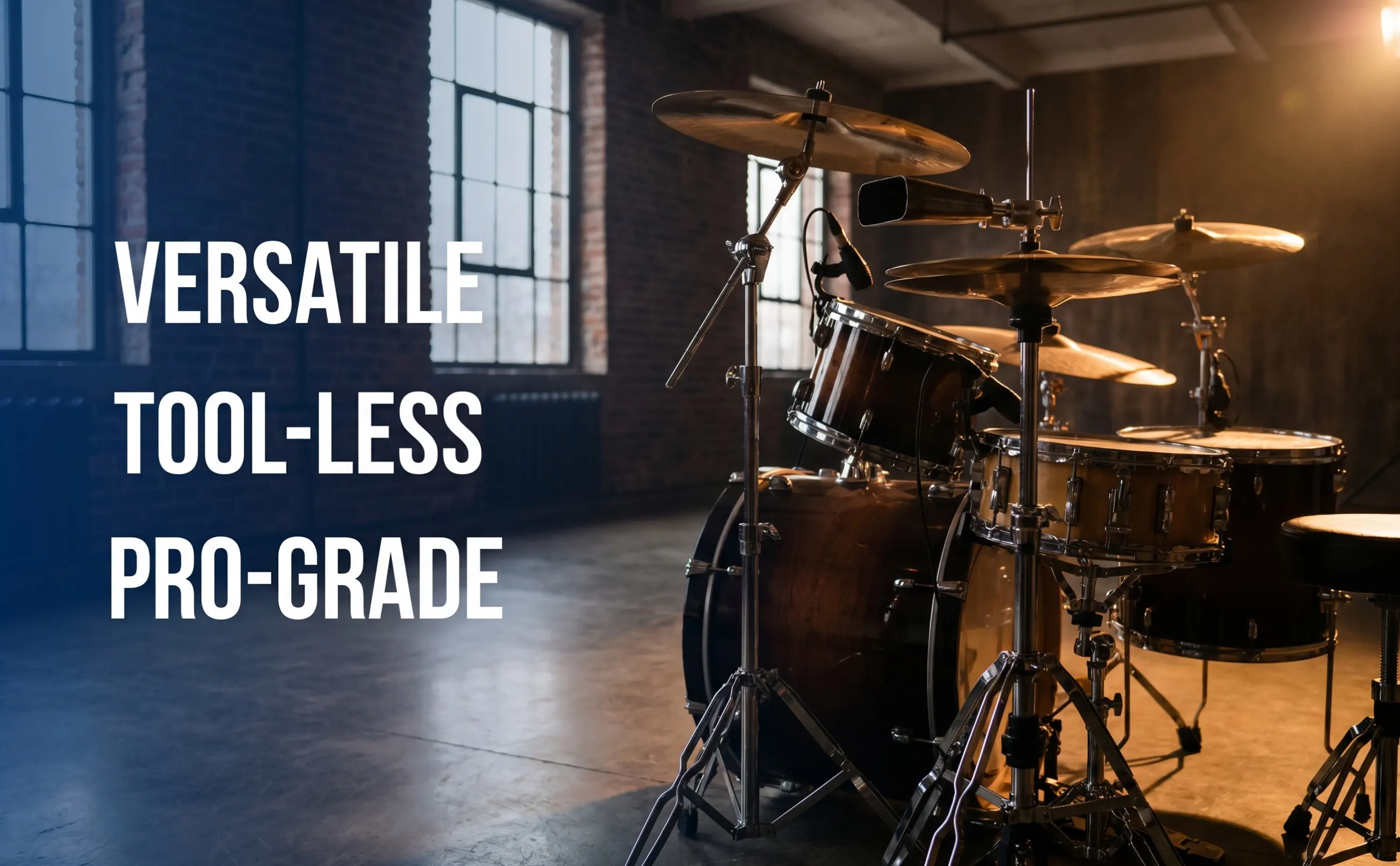 Sturdy Metal Cowbell Bracket Drum Set Clamp Cowbell Mount Clip Versatile Fit All Standard Kits Drum Hardware Accessory