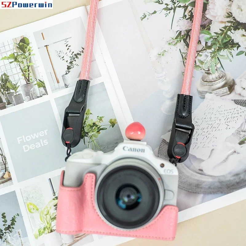 Ремешок на плечо Powerwin для камеры Nikon Panonic Canon r50 Sony a7c2 Pentax Fujifilm xt5 Micro, шейный ремень для одной камеры