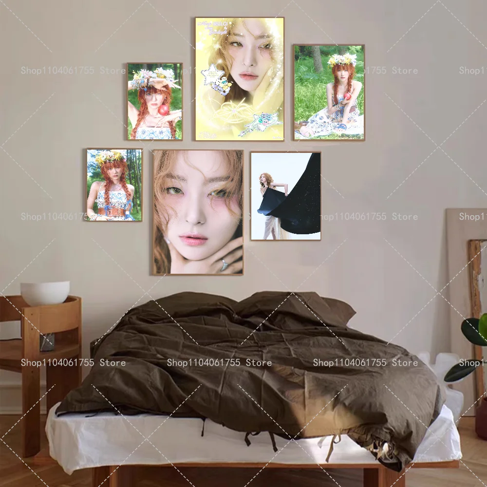1PC Idol Seulgi Cosmic Album Poster Self-adhesive Art Waterproof Paper Sticker Coffee House Bar Room Wall Decor