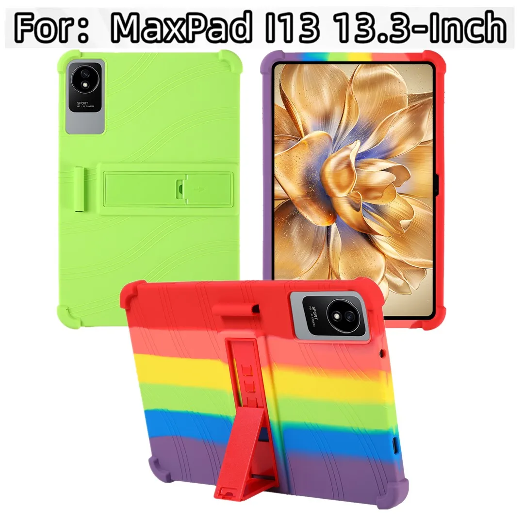 

Silicone Case for MaxPad l13 13.3 Inch 2025 New ReleaseTablet Shockproof Stand Cover Full Protection Fashion Trends Colors