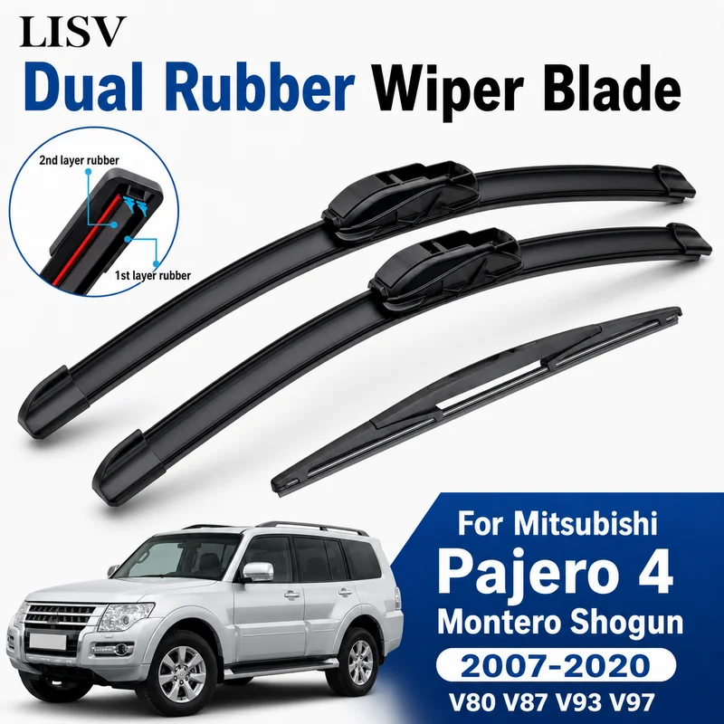 Wiper Blade For Mitsubishi Pajero 4 Montero Shogun 2007-2020 V80 V87 V93 V97 Front Rear Windshield Windscreen Window Accessories