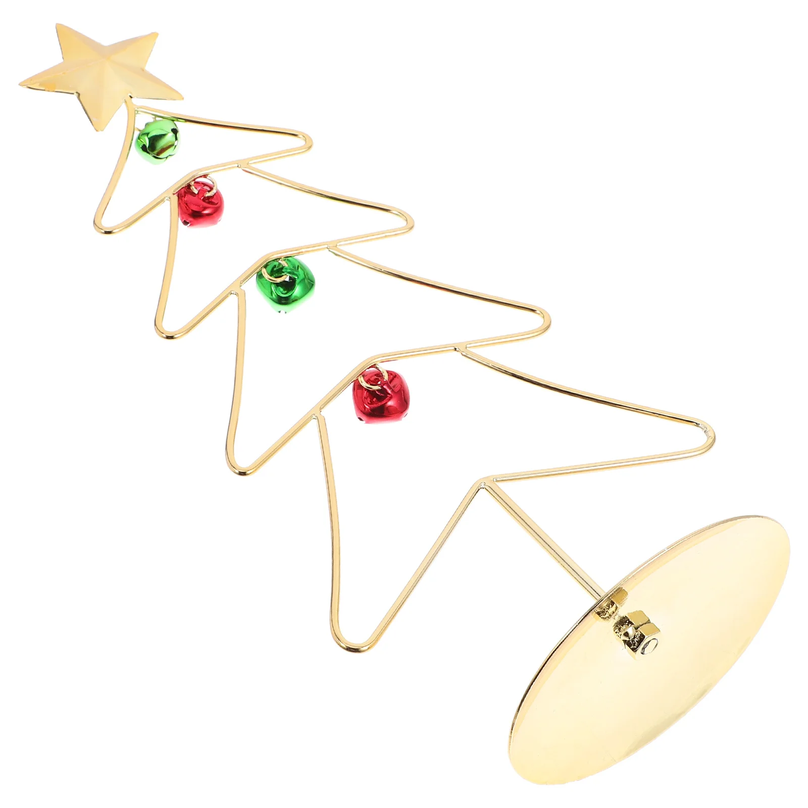 

33Cm Desktop Christmas Tree Metal Iron Ornament Display Stand For Holiday Table Centerpieces Mini Xmas Decorations