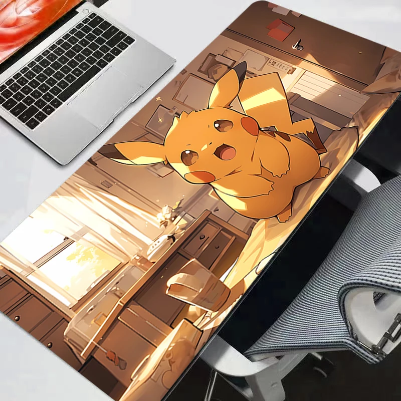 Pokemon Pikachu Gengar Mouse Pad Gamer Desk Mat PC Computer XXL Anime Mousepad rug Keyboard gaming Accessories Mausepad