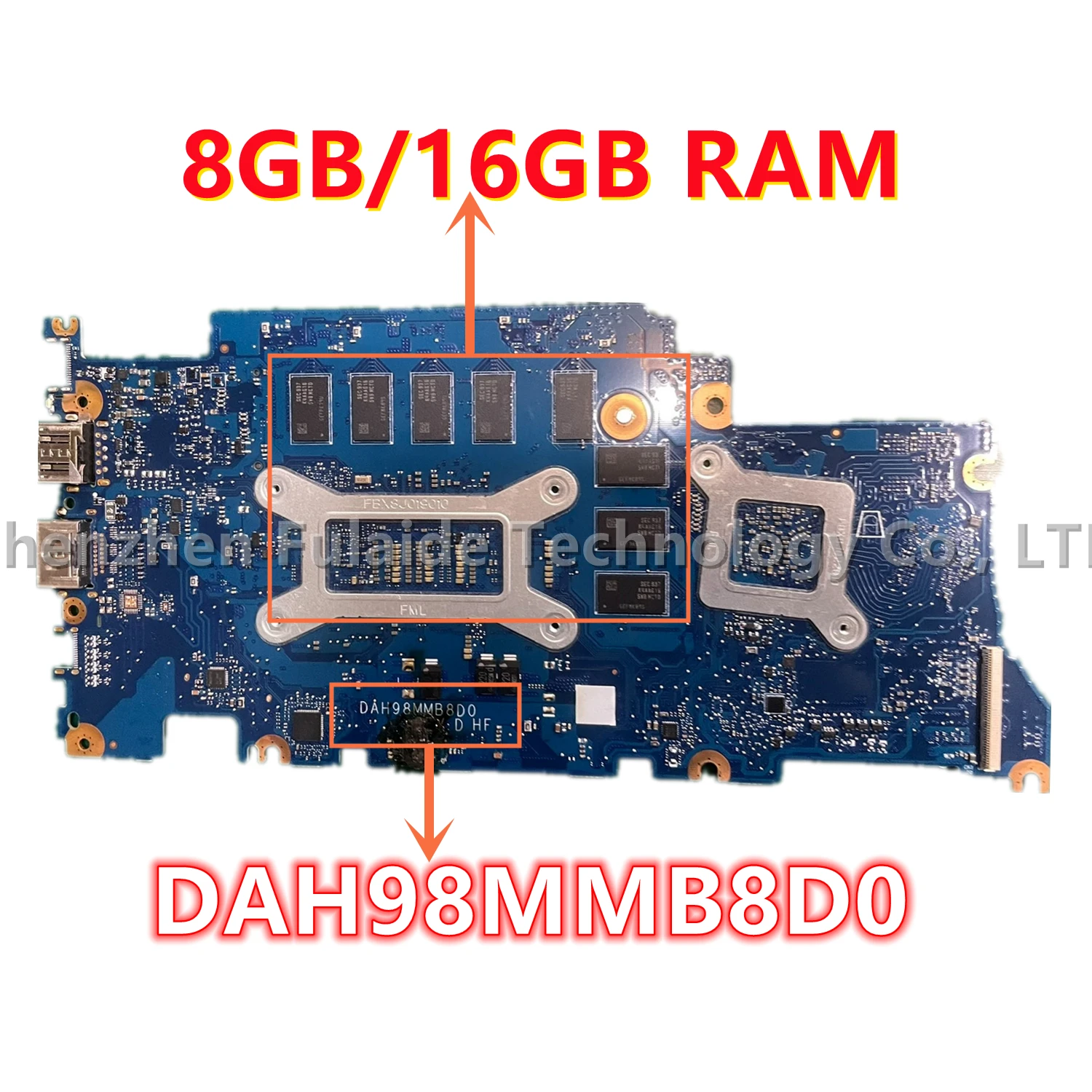 DAH98MMB8D0 For Huawei Matebook D15 D14 BoB-WAH9P BoB-WAH9 Laptop Motherboard I5-10210 I7-10510 CPU MX250 2GB GPU 8GB/16GB RAM