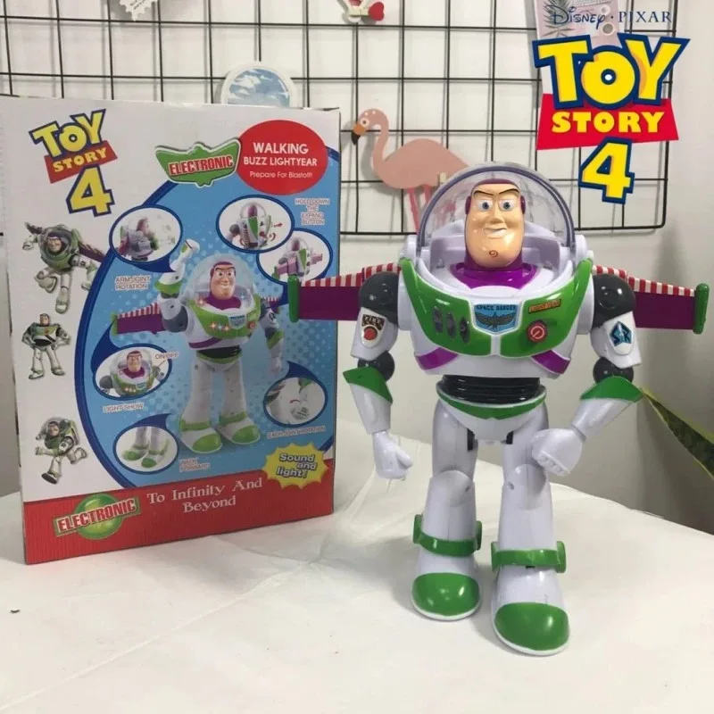 

Hot Disney Toy Story 4 Juguete Woody Buzz Lightyear Music/light with Wings Doll Action Figure Toy S03 Collection Model Toy Gift