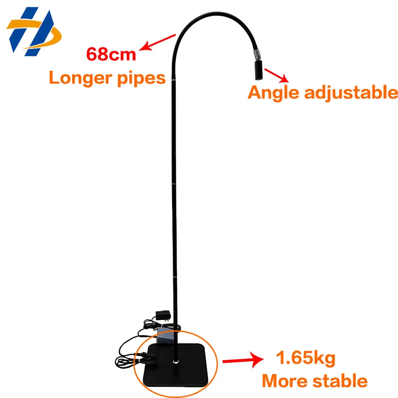 Imagem -03 - Cura Coloidal Lâmpada com pé Interruptor Lâmpada de Assoalho Suporte da Lâmpada Ajustável Ângulo Holofote Novo uv