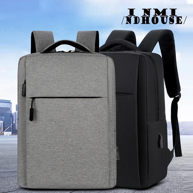 Mochila simples e elegante, mochila multifuncional de grande capacidade para deslocamento, viagens de negócios, bolsa para computador de estudante-ll