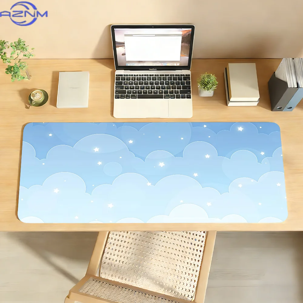 Light Blue & Pink Cloud Patter - Gaming Keyboard Blue review and price