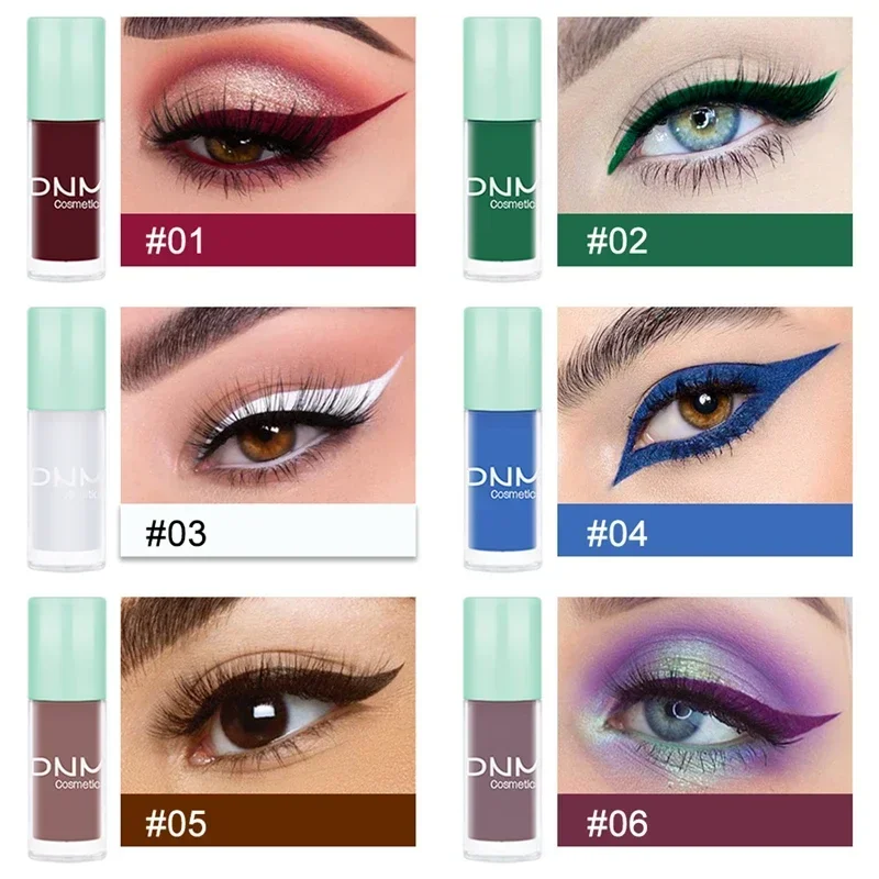 Heallor Glitter Matte Kleurrijke Vloeibare Eyeliner Langdurig Waterdicht Niet-vlekkend voor vakantiefeesten Make-up Gereedschap Cosmetica 12