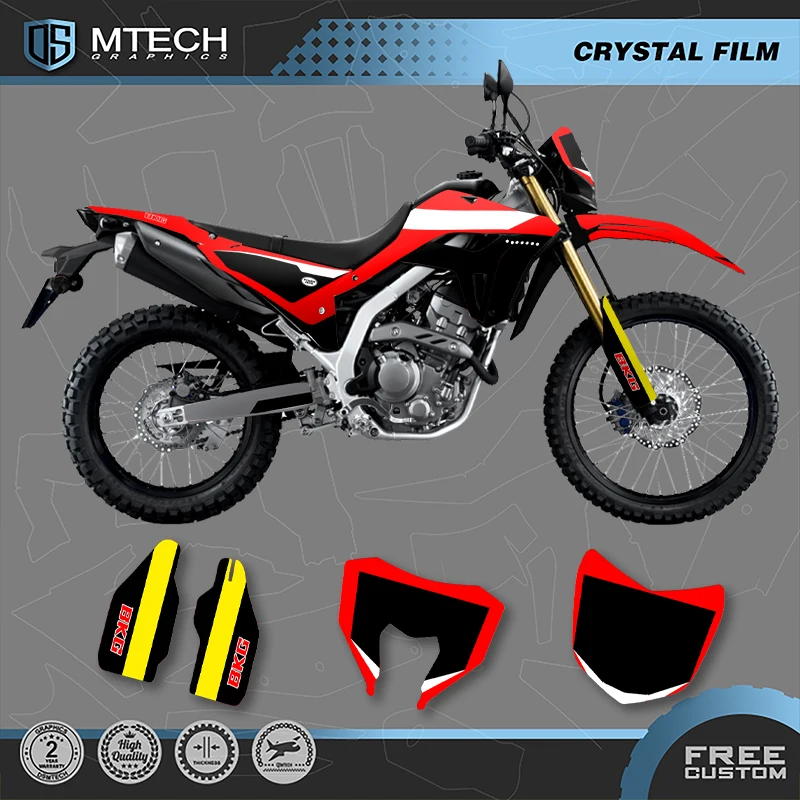 

DSMTECH for HONDA CRF300L 2021 For CRF300L For 2021 CRF 300L Motorcycle Graphics Background Decals Stickers Kits --013