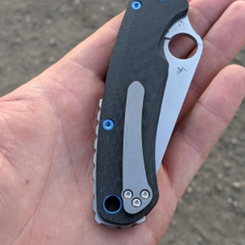 C81 Titanium Alloy One-Piece Clip Pocket Back Clip With 3 Screws C81 Tool Accessories