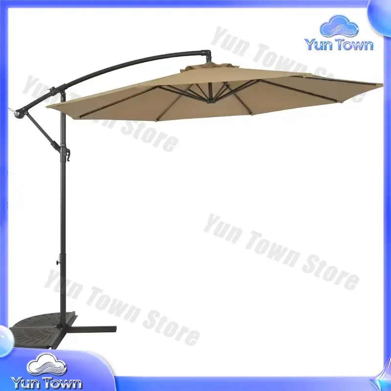 for Outdoor Patio Umbrella for Garden Park Backyard Deck Balcony Iron Frame Large Canopy Shade Sun UV Protection Waterproof